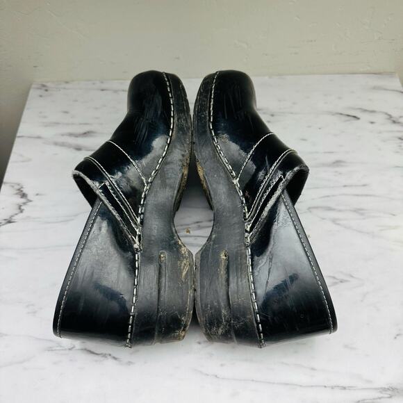 Koi By Sanita Black Leather Professional Clog Women’s Size 9 - Picture 6 of 9